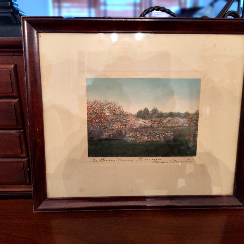 Wallace Nutting The Bridesmaids Procession hand colored print